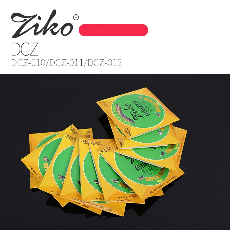 Dây đàn Guitar ZIKO - DCZ 010/011/012 - Mỏng/Mềm/ Chất lượng  và hạn chế sẻt rỉ