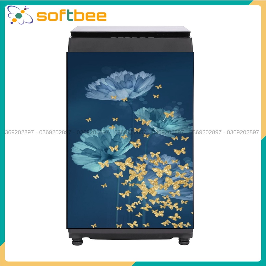 Miếng dán máy giặt . Kích thước: 0.6m x 0.9m / miếng. Hình ảnh sắc nét, keo bám chắc chắn.