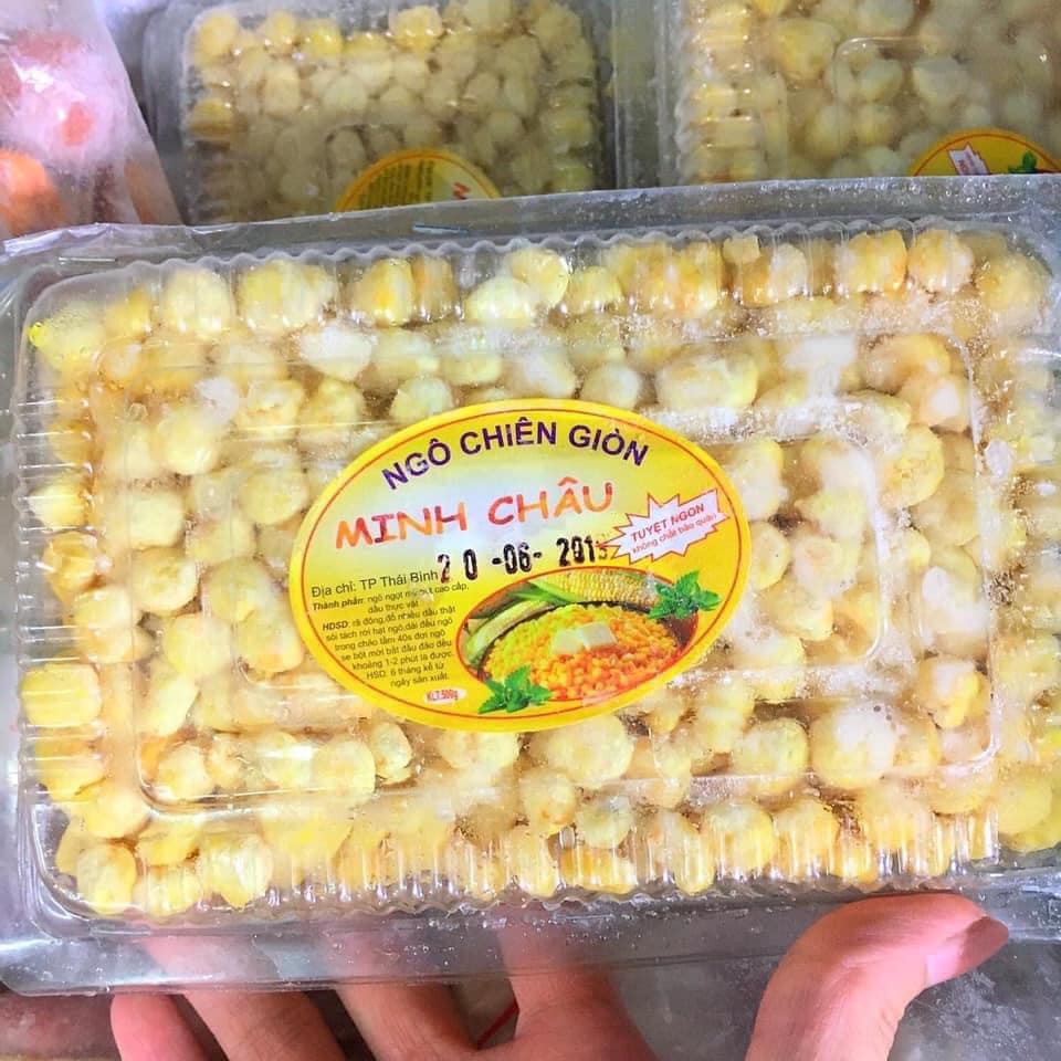 Ngô chiên tẩm bột hộp 500gr siêu giòn thơm