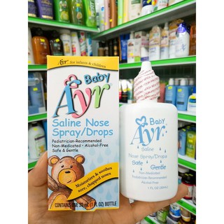 Nước muối nhỏ mũi Ayr Baby 30ml