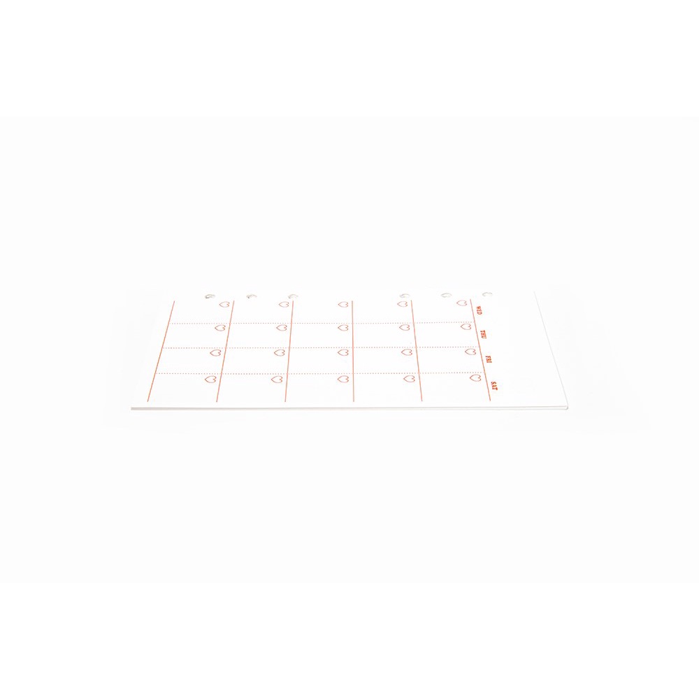 Sổ Tay Ghi Chú Dạng Đục Lỗ ARTBOX Hàn Quốc Hình Trái Tim Màu Hồng Độc Đáo