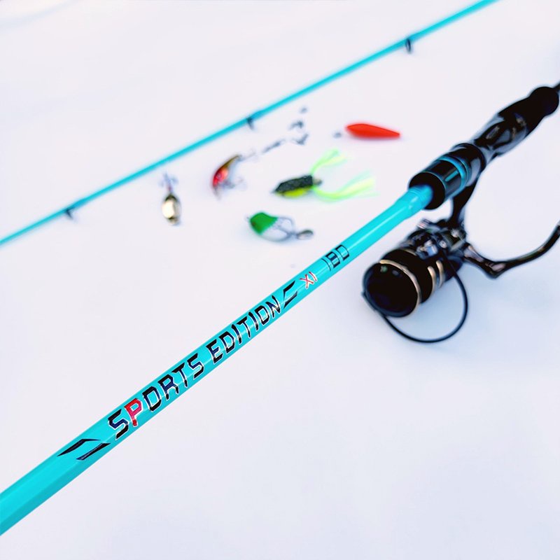 Bộ cần câu lure đứng carbon Souke máy câu Deukio AC3000 tặng bộ mồi câu B23