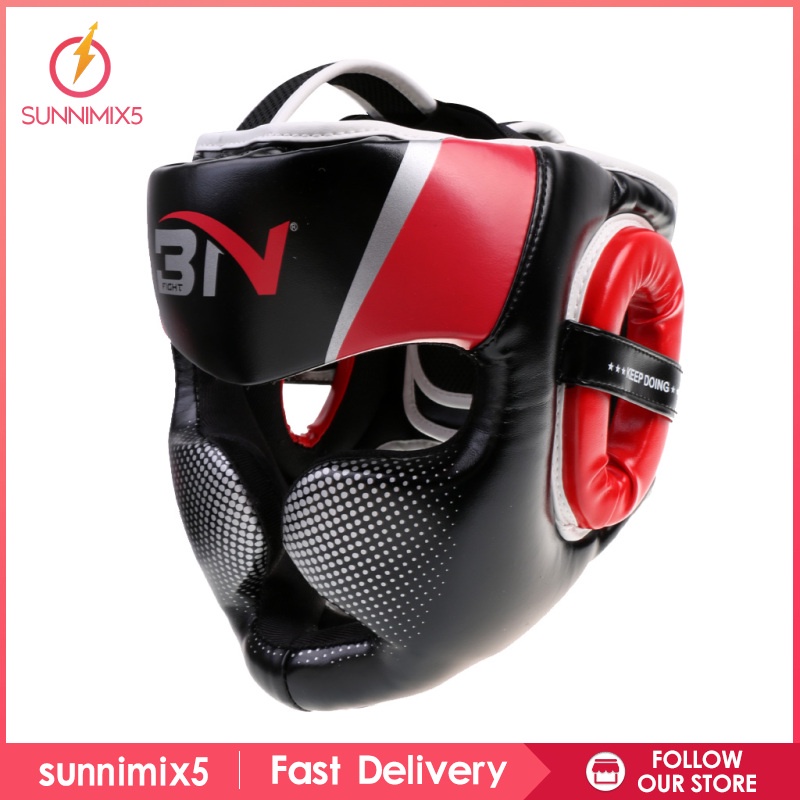 Mũ Bảo Hiểm Bằng Da PU Dành Cho Tập Luyện Boxing MMA