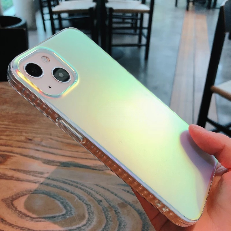 Ốp Điện Thoại Mềm Trong Suốt Màu hologram Cho Iphone 14 Pro Max 13 Pro Max 12 Pro Max 7 8 Plus Xs Xr Xs Max 11 Pro Max