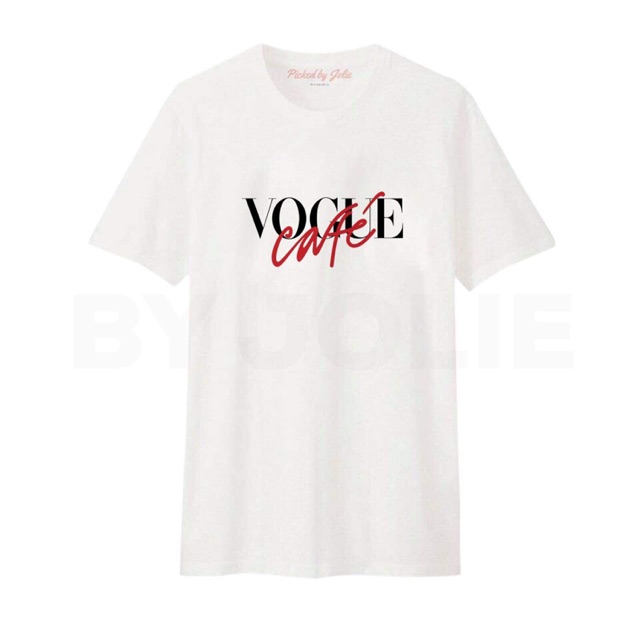 Áo phông unisex &quot;Vogue Cafe&quot; Byjolie chất cotton thoáng mát