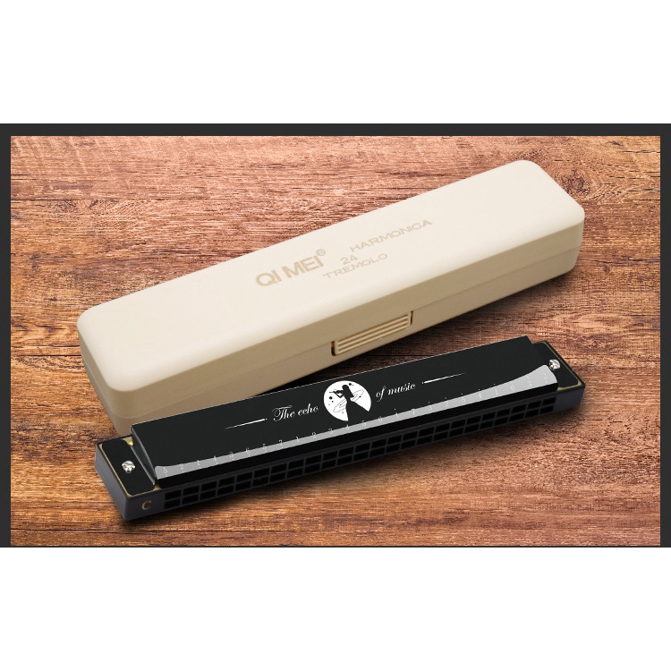 Kèn Harmonica CAO CẤP 24 lỗ thương hiệu Chi Mei – có Hướng dẫn tự học