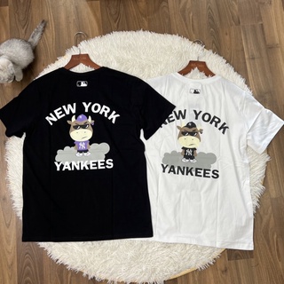 | Ảnh Thật | Áo NY Đen Hình Trâu Đen Trắng