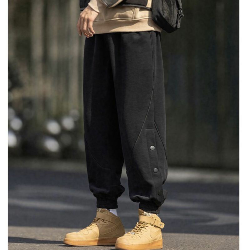 Quần Thể Thao Jogger Phối Khuy Năng Động