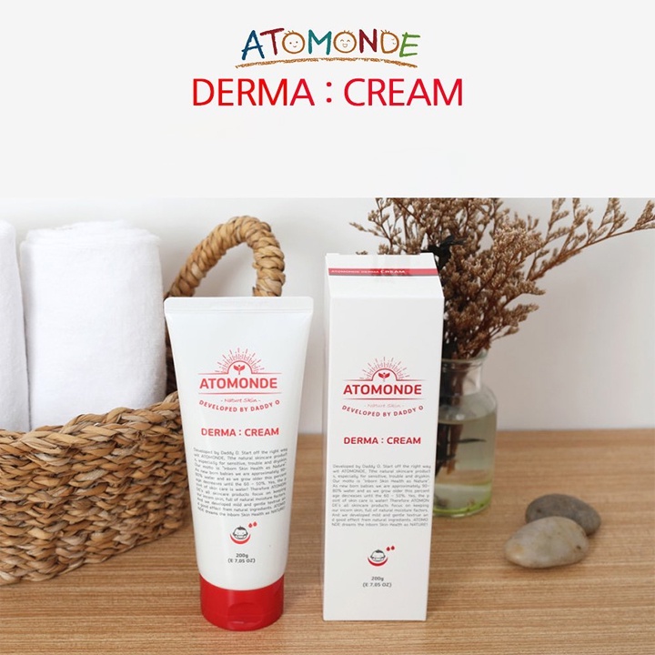 [Mã BMLT35 giảm đến 35K đơn 99K] Kem Dưỡng Da Mặt Hàn Quốc Atomonde Derma Cream 200g