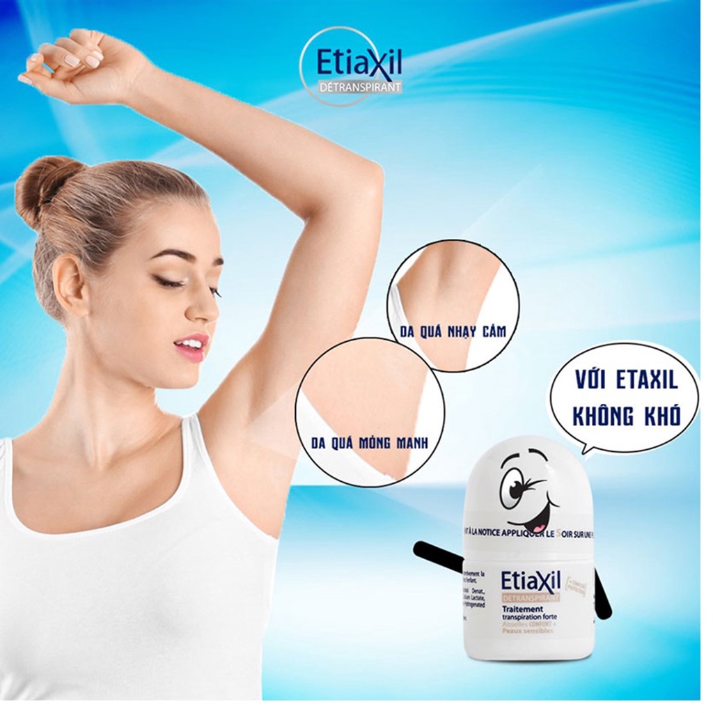 Lăn Khử Mùi, Giảm Mồ Hôi Etiaxil Detranspirant Traitement Roll-On  - San Beauty