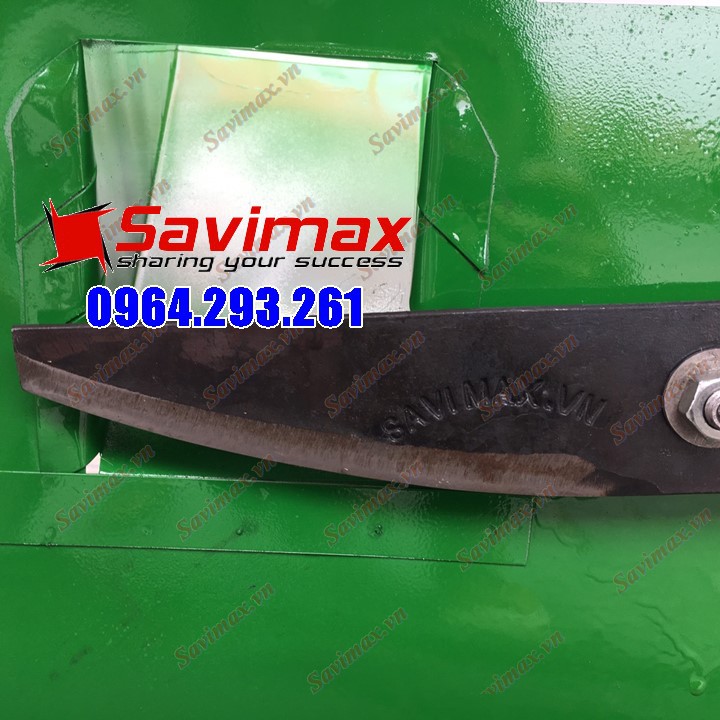 Lưỡi dao lắp máy cắt cỏ được rèn từ thép nhíp ô tô cao cấp chính hãng khắc chữ Savimax