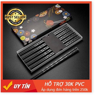 Bộ đũa nhật kháng khuẩn kèm hộp cao cấp hoa anh đào