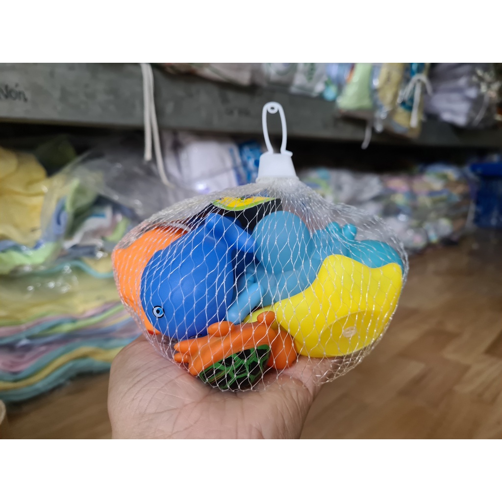Đồ chơi thú chip chip thả bồn tắm đáng yêu cho bé - túi 10 con