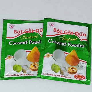 Bột Cốt Dừa Nguyên Chất Gói Nhỏ 50g