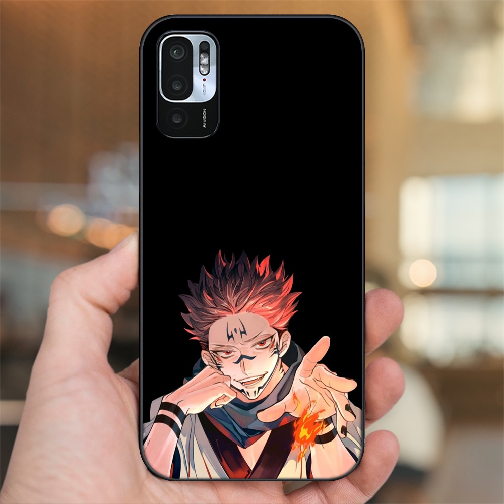 Ốp lưng Xiaomi Redmi Note 10 5G viền đen in hình Yuji Jujutsu Kaisen