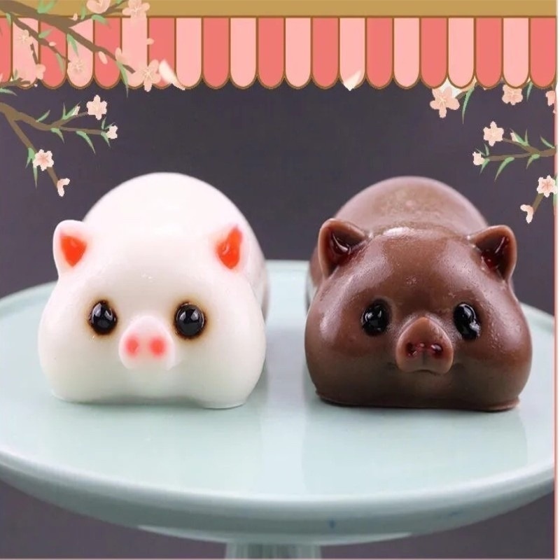 Khuôn Silicone Làm Bánh Hình Thỏ Hoạt Hình 3D