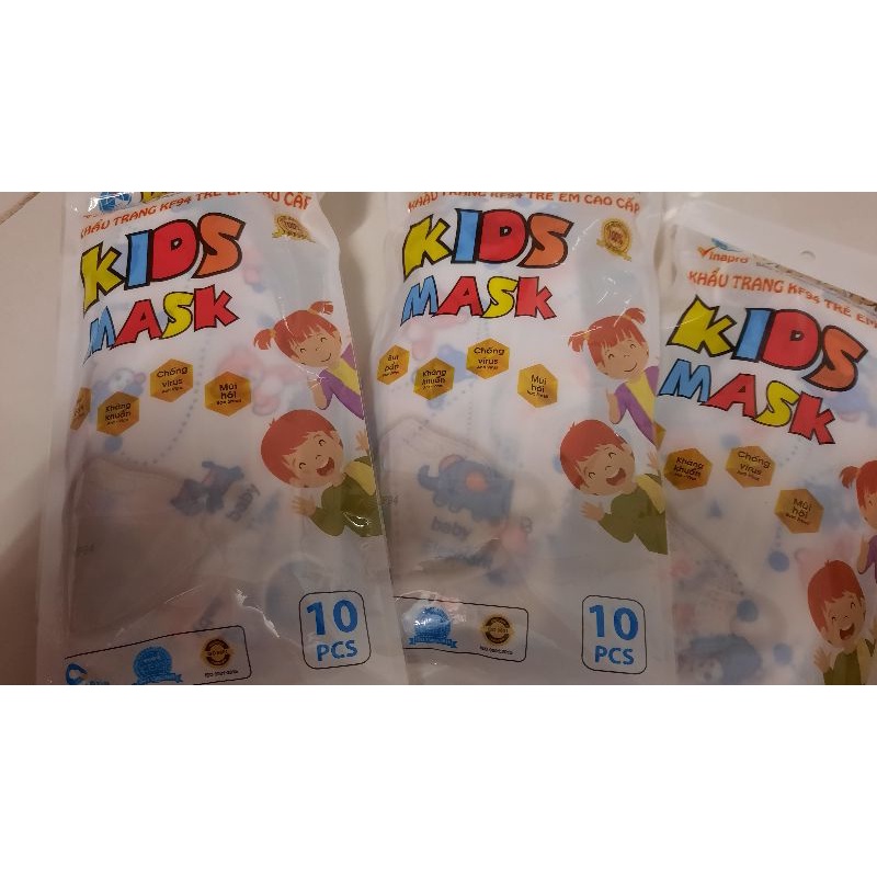Set 10 Khẩu trang cao cấp ViNa Pro cho bé kf4