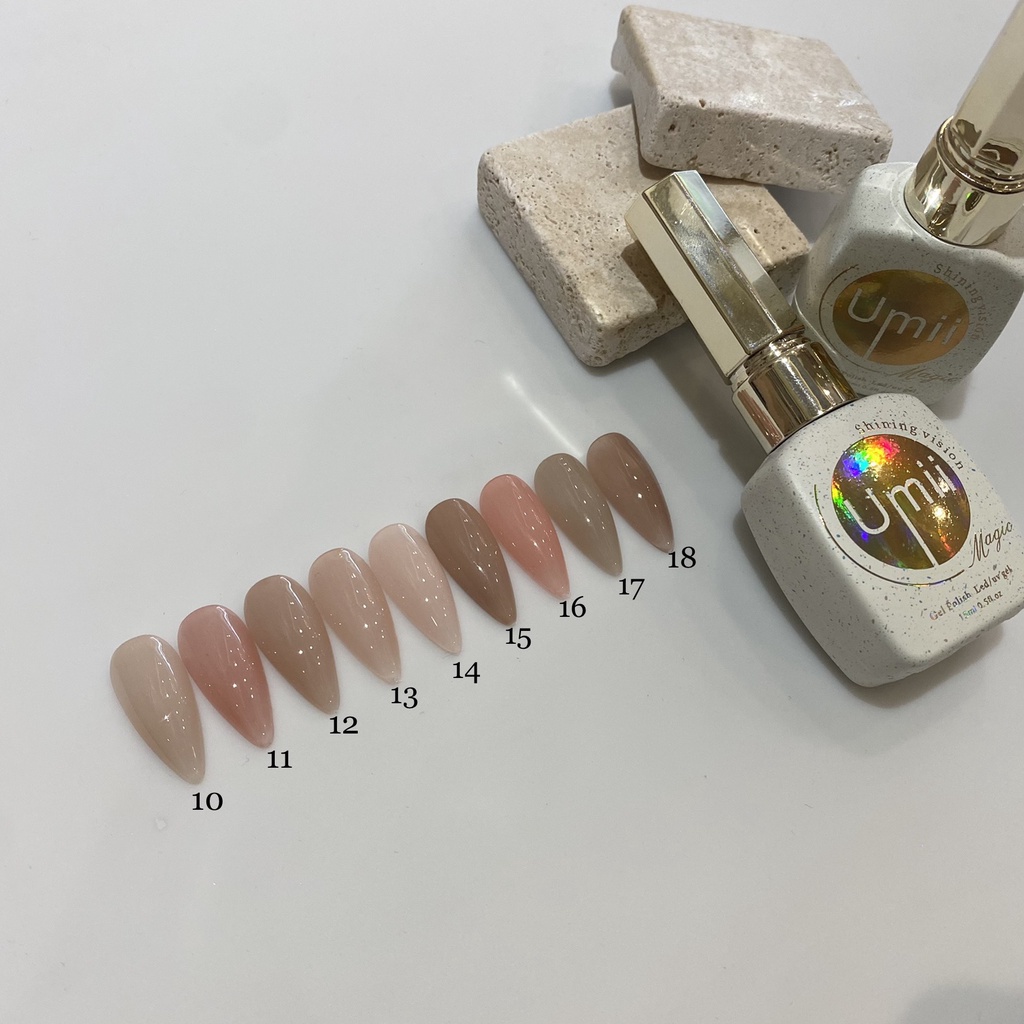 Sơn thạch umi 54m tone màu nhẹ nhàng thanh lịch - Đồ nails Nhật Quyên