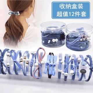 Set 12 dây cột tóc cao su phong cách mori hàn nhật ngọt ngào cho nữ