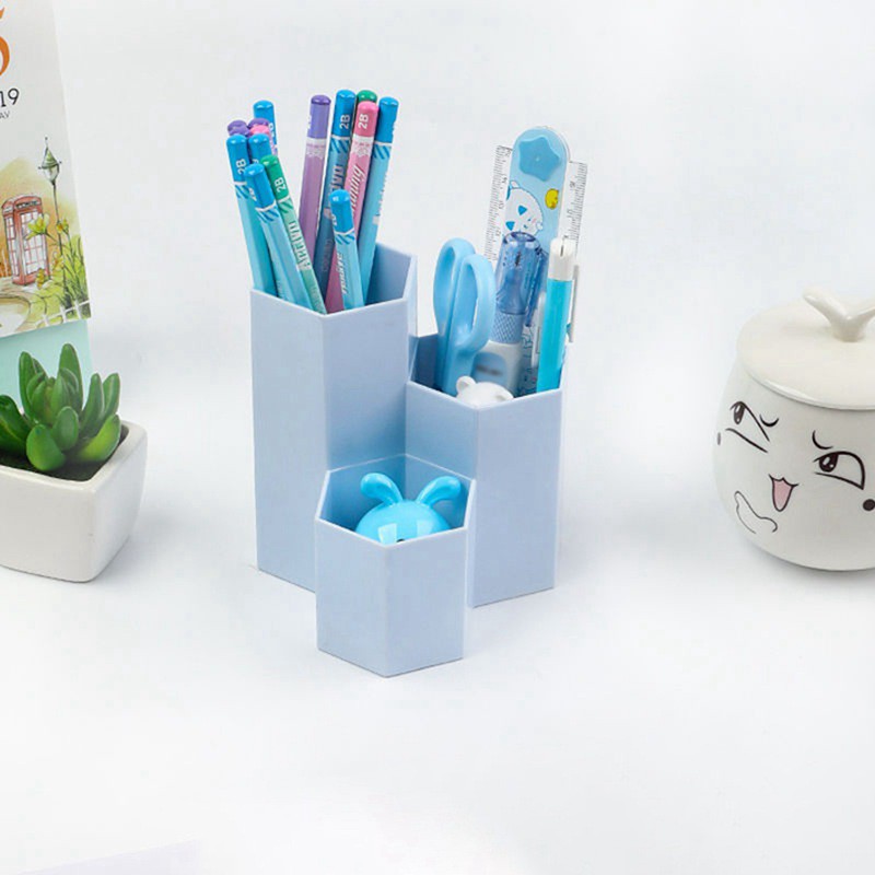 Hộp đựng cọ trang điểm văn phòng phẩm nhiều ngăn tiện dụng