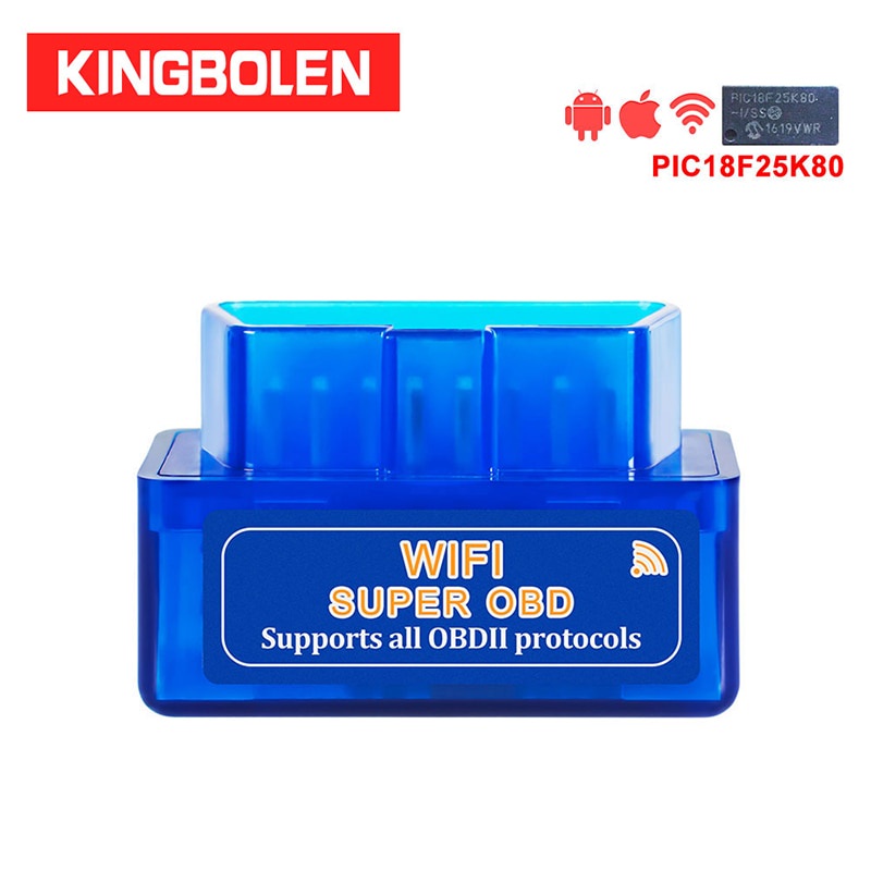 Wifi elm327 v1.5 obd2 Chuẩn Đoán Lỗi Ô Tô Cho ios / android elm 327 elm-327 wi-fi obd 2 pic18f25k80 chip