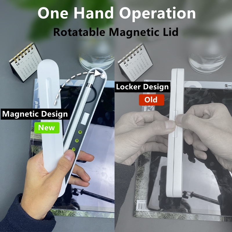 Hộp đựng bút cảm ứng DLLENCASE A253 kiểu nắp xoay thích hợp cho iPad Pencil 2nd Generation và 1st Generation