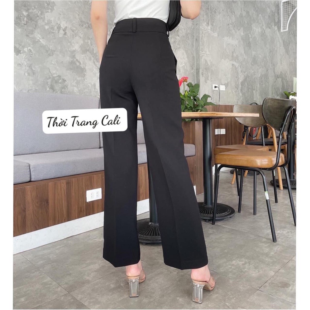 Quần ống rộng nữ lưng cao đẹp dễ phối đồ.OX38 | BigBuy360 - bigbuy360.vn