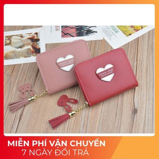 Ví ngắn cầm tay mini cao cấp, dạng kéo khóa tiện dụng cho nữ - VN103