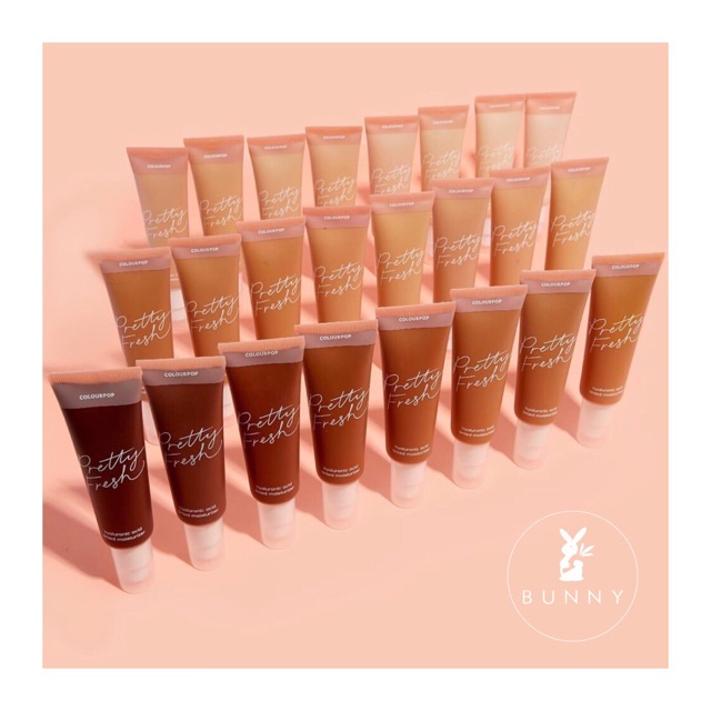 Kem nền Colourpop Pretty Fresh HA Tinted Moisturizer Foundation Bunny Beauty hàng đủ bill | BigBuy360 - bigbuy360.vn