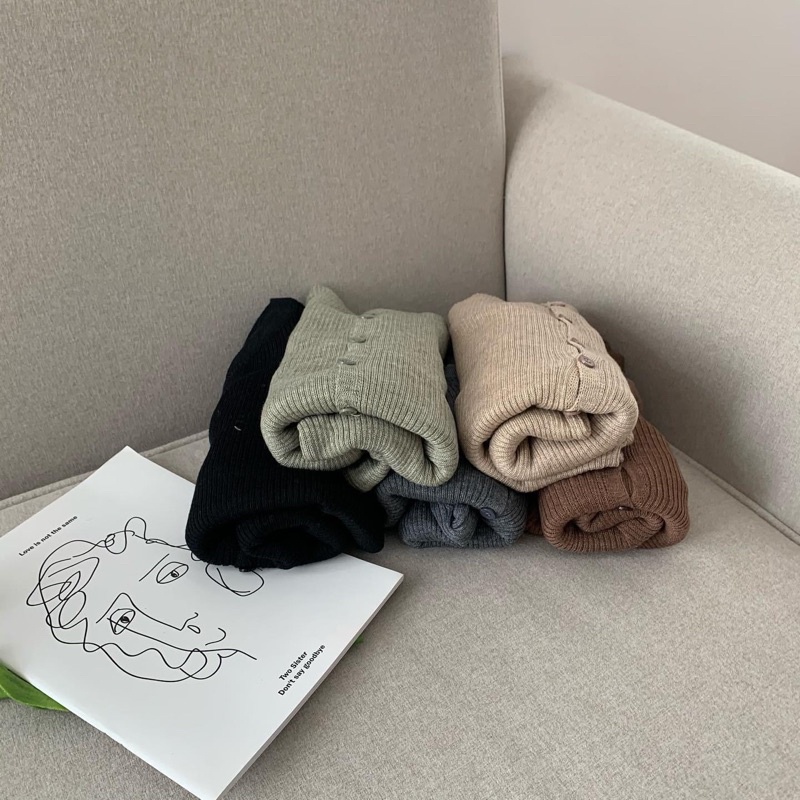 Áo cardigan len tăm cổ tròn (A9001)