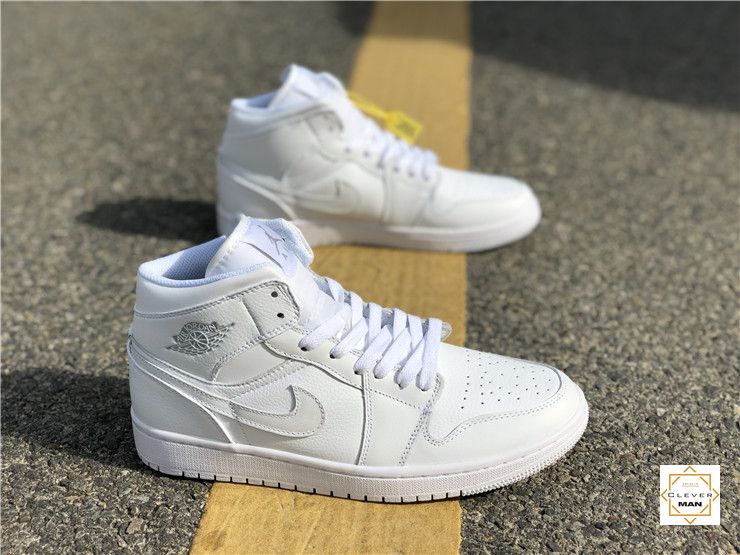 (FREESHIP+HỘP) Giày thể thao AIR JORDAN 1 Retro High Full white full trắng cao cổ | BigBuy360 - bigbuy360.vn