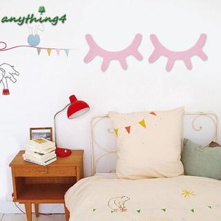 Set 2 Sticker Dán Tường Hình Đôi Mi Mắt 3d Dễ Thương
