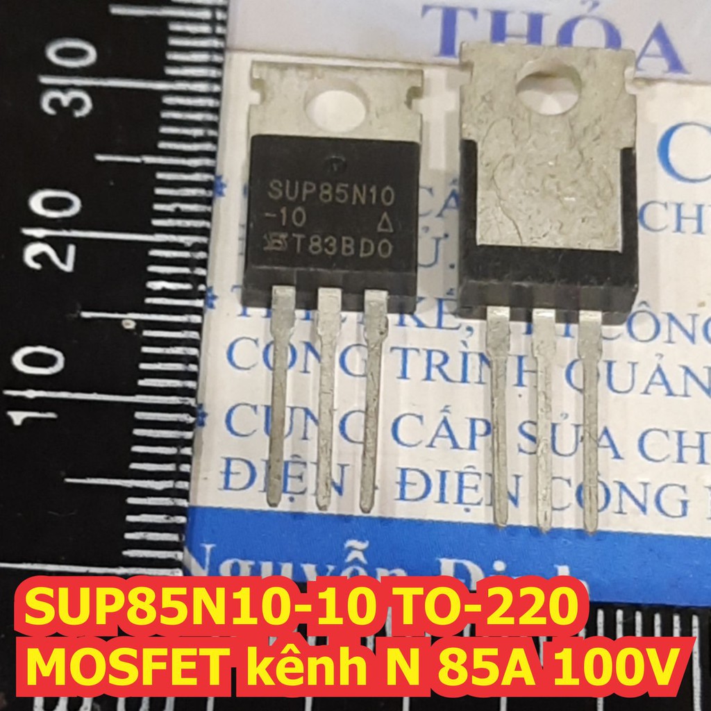 2 con SUP85N10-10P SUP85N10-10 TO-220 MOSFET kênh N 85A 100V kde7405