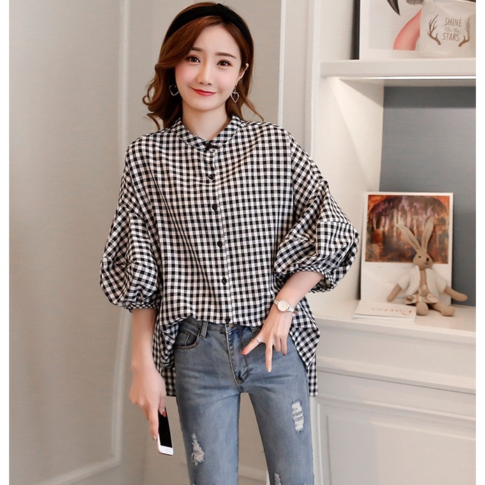 Áo bầu công sở, ÁO BẦU SƠ MI kate A106