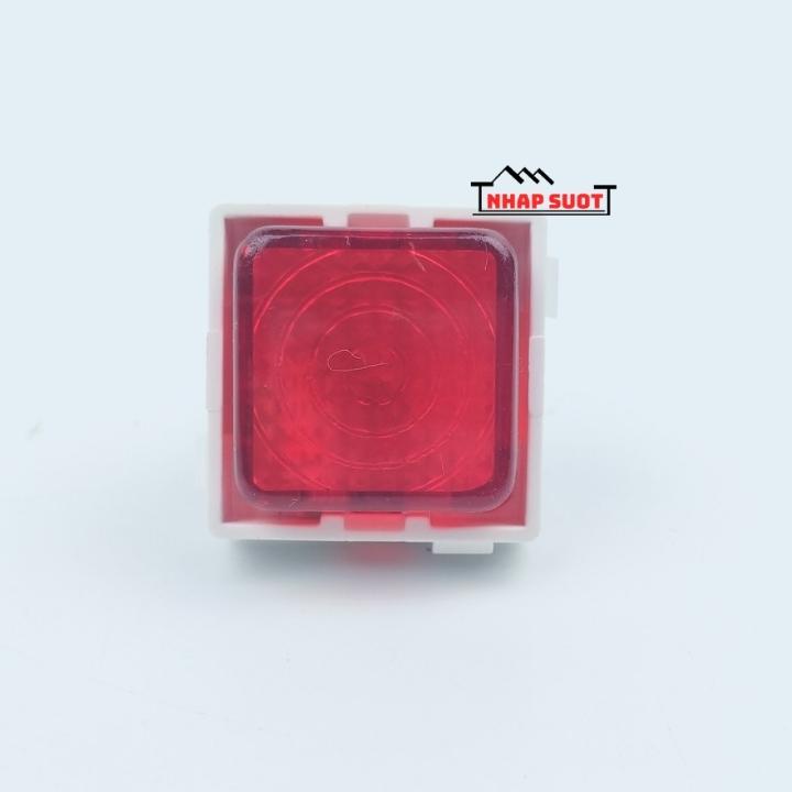 Hạt Đèn Báo Đỏ OKOM Lắp Mặt Vuông Nhỏ