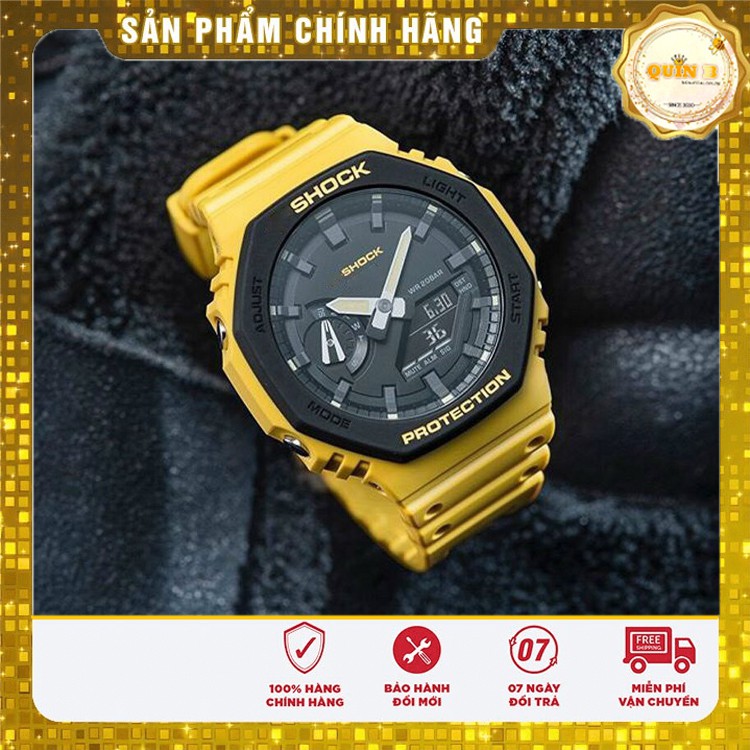 [SERI GA2100] Đồng hồ thể thao nam nữ GA2100 màu vàng cao cấp chống sốc tốt [ CLIP và ẢNH THẬT]