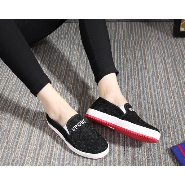 Slip on ánh nhũ nổi bật | BigBuy360 - bigbuy360.vn