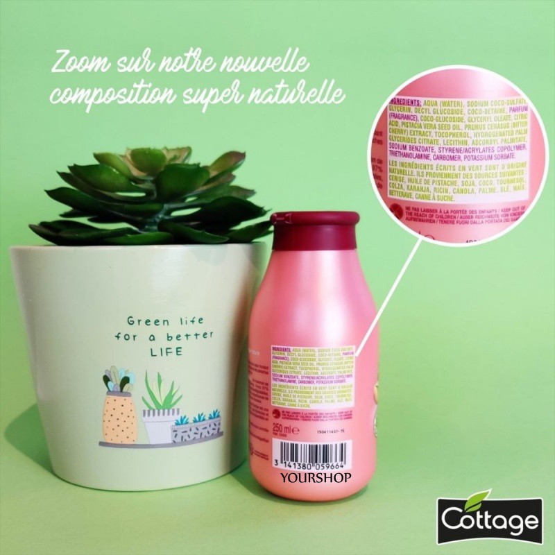 Sữa tắm tẩy tế bào chết Cottage Violet 270ml - Chính Hãng Pháp | BigBuy360 - bigbuy360.vn