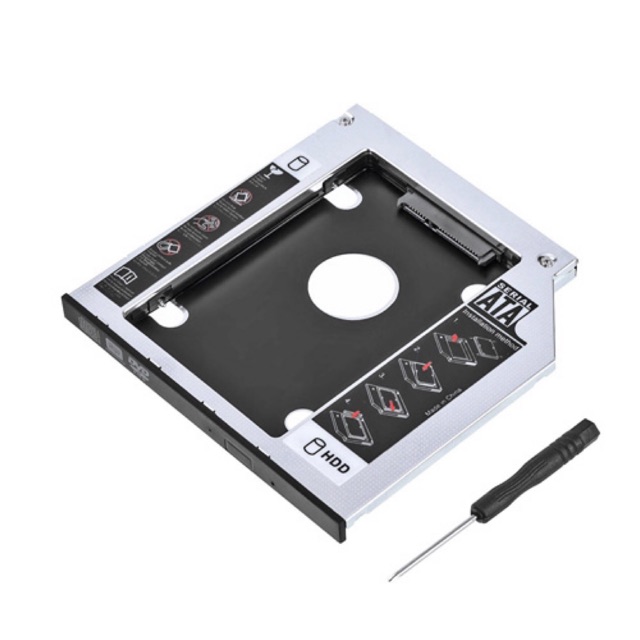 [RẺ VÔ ĐỊCH] Khay Ổ Cứng Caddy Bay HDD SSD SATA 3 9.5mm/12.7mm - Giải Pháp Lắp Ổ Cứng Thứ 2 cho Laptop