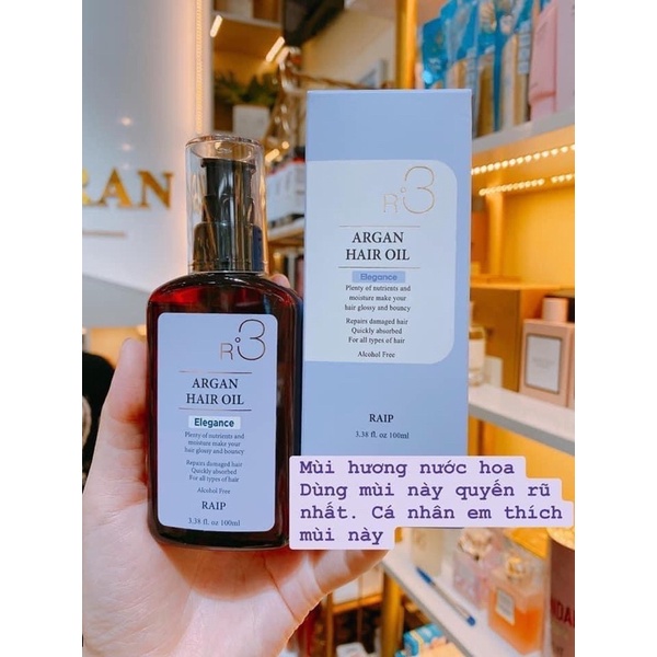 TINH DẦU DƯỠNG TÓC RAIP R3 ARGAN HAIR OIL 100ML