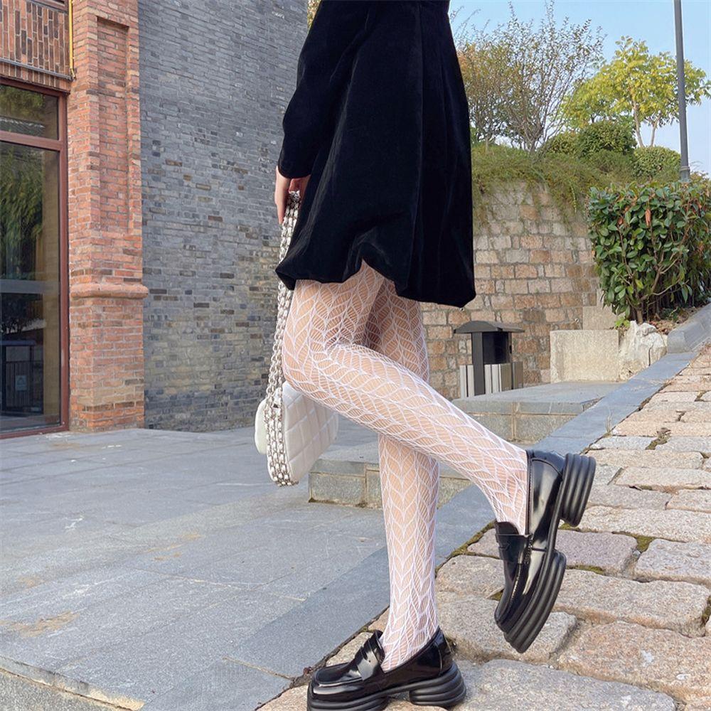 Quần Tất Lưới Trong Suốt Phong Cách Gothic Gợi Cảm Cho Nữ