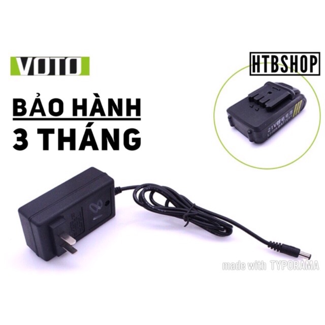 sạc 21v chính hãng VOTO (bảo hành 3 tháng)