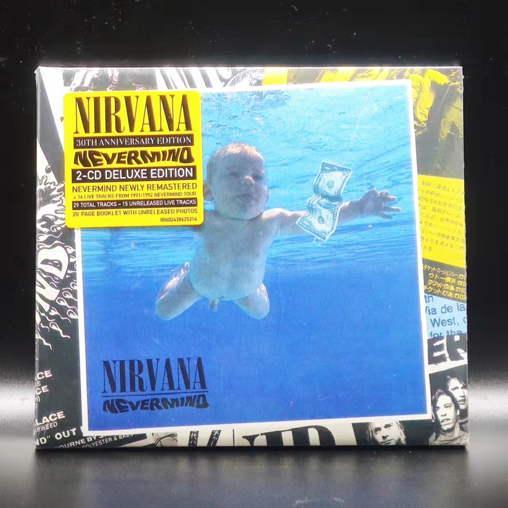 Set 2 Đĩa Cd Kỉ Niệm 30 Năm c02 nirvana nevermind