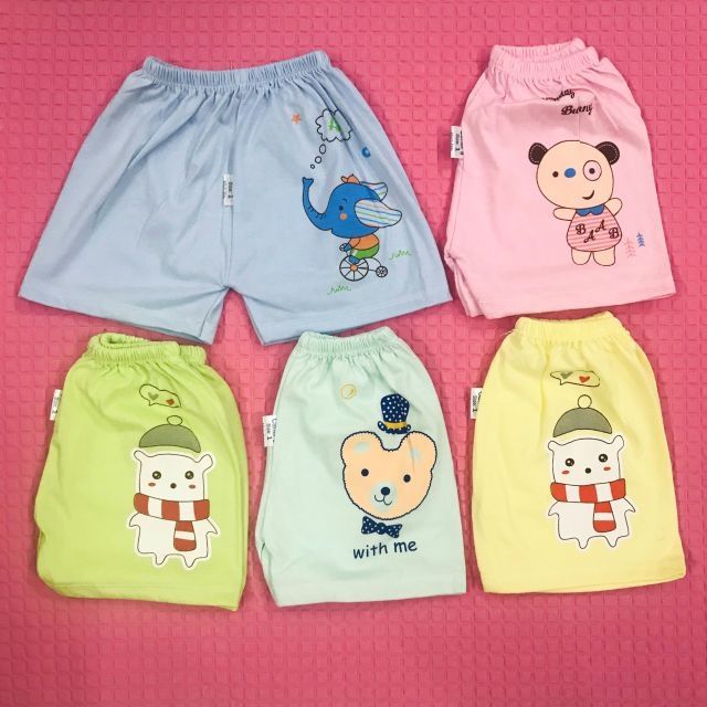 Quần cộc 100% cotton mềm mịn cho bé/nhiều màu