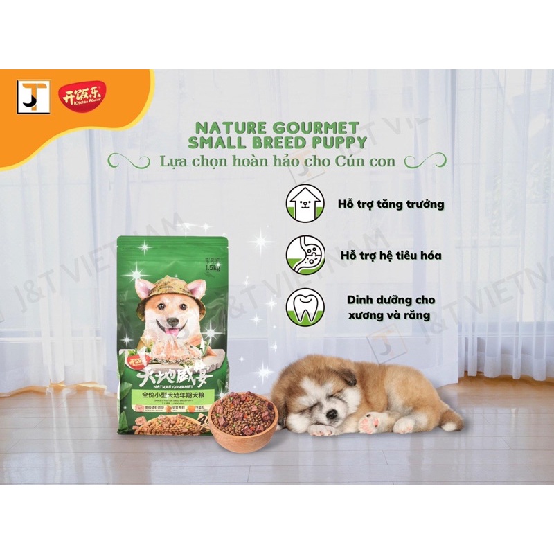 Thức Ăn Hạt Cao Cấp Dành Cho Cún Yêu Bổ Sung Rau Củ