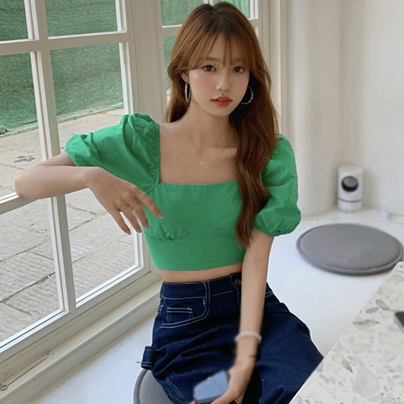 Áo Croptop Tay Lỡ Thiết Kế Xinh Xắn Cho Nữ