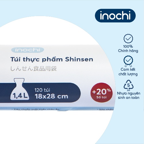 Túi thực phẩm Inochi- Shinsen 1,4L