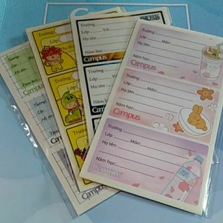 Nhãn vở campus mẫu mới nhất Line field NT LF 118