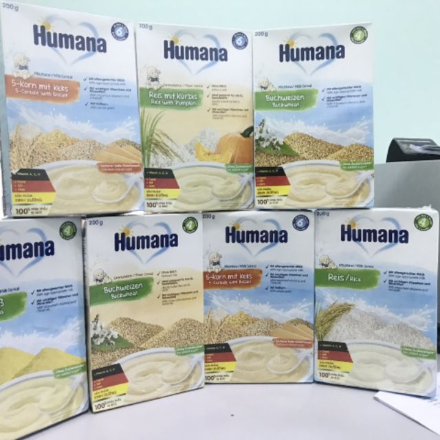 Bột ăn dặm Humana dành cho trẻ từ 6 tháng tuổi