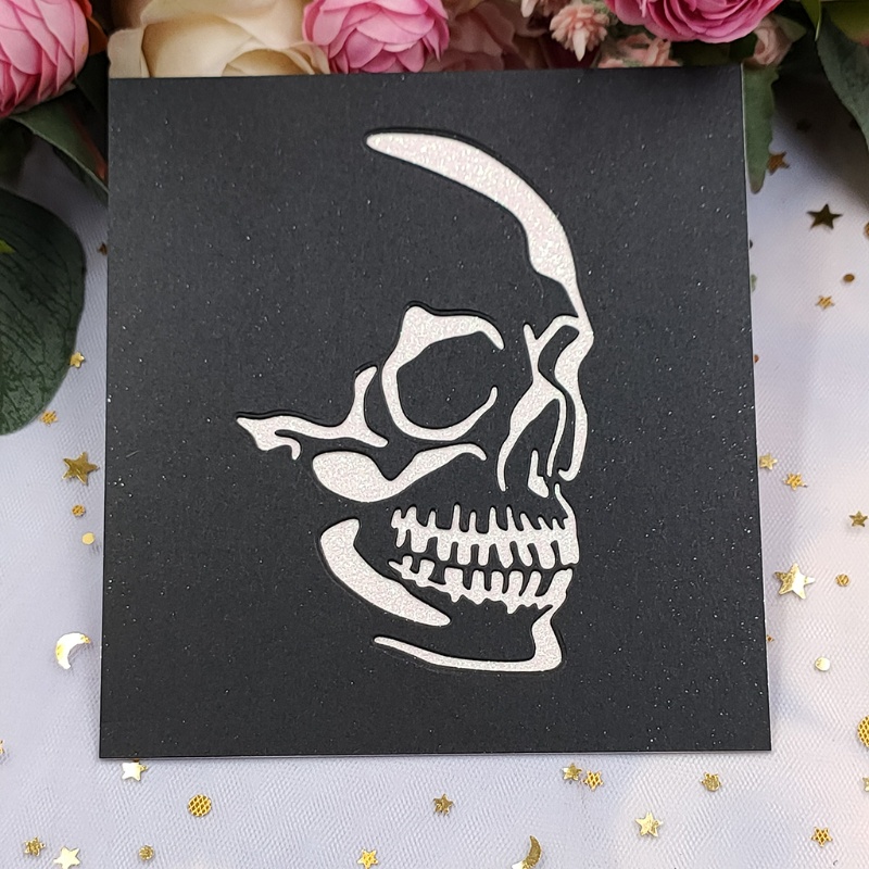 Khuôn Cắt Giấy Kim Loại Hình Bộ Xương Halloween
